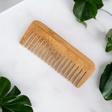 Load image into Gallery viewer, Bamboo Wide Tooth Comb | Compact [Online Only]
