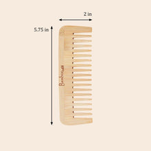 Load image into Gallery viewer, Bamboo Wide Tooth Comb | Flat Tips [Online Only]
