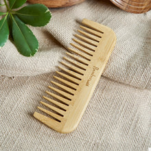 Load image into Gallery viewer, Bamboo Wide Tooth Comb | Pointed Tips [Online Only]
