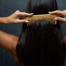 Load image into Gallery viewer, Bamboo Wide Tooth Comb | Pointed Tips [Online Only]
