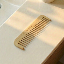 Load image into Gallery viewer, Bamboo Wide Tooth Comb | Pointed Tips [Online Only]
