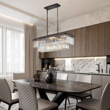 Load image into Gallery viewer, Rectangular Crystal Chandelier Adjustable [Online Only]
