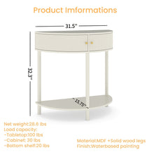 Load image into Gallery viewer, Demi Lune Console Table With 2 Storage Drawers [Online Only]
