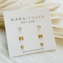 Load image into Gallery viewer, Triple Dainty Stud Set #1
