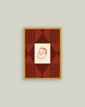 Load image into Gallery viewer, Plaid St. Nick Framed Art (Various Sizes)
