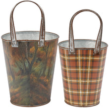 Load image into Gallery viewer, Forest Deer &amp; Plaid Wall Bucket (2 Styles)

