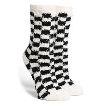 Load image into Gallery viewer, Luxury Soft Checkered Pattern Mini Crew Socks
