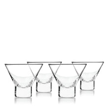Load image into Gallery viewer, Raye Heavy Base Crystal Stemless Martini Glasses Set of 4 (Online Only)

