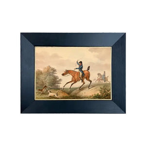 Fox Chase By Vernet Print Behind Glass