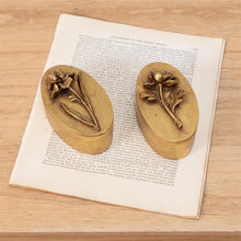Load image into Gallery viewer, Brass Tone Floral Trinket Boxes (2 Styles)
