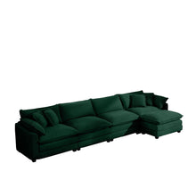 Load image into Gallery viewer, Modern Oversized Modular Cushion Sofa With Ottoman [Online Only]
