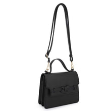 Load image into Gallery viewer, Eden Square Top Handle Flap Crossbody with Bow (Various Colors)
