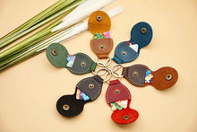 Load image into Gallery viewer, Leather Guitar Pick Holder and Keychain Organizer
