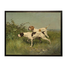 Load image into Gallery viewer, Vintage Hunting Dogs Oil Painting B 10x8
