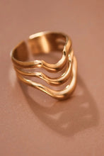 Load image into Gallery viewer, The Meredith Wave Band Ring
