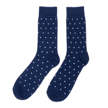 Load image into Gallery viewer, Men's Polka Dot Fancy Pattern Poly Socks (Various Styles)
