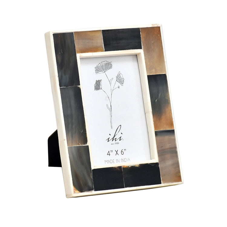 Horn Photo Frame White 4x6