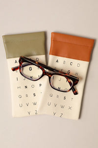 Alphabet Glasses Pouch