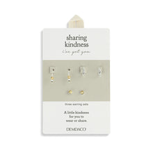 Load image into Gallery viewer, Dainty Bead Silver &amp; Gold Earrings Set of 3

