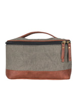 Load image into Gallery viewer, Cove Up-Cycled Canvas and Vegan Leather Dopp Toiletry Bag
