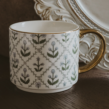Load image into Gallery viewer, Floral Quilt Coffee Mug
