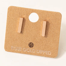 Load image into Gallery viewer, Dainty Mini Bar Stud Earrings
