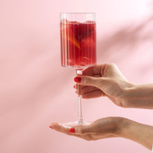 Load image into Gallery viewer, Elle Fluted Cylinder White Wine Glass
