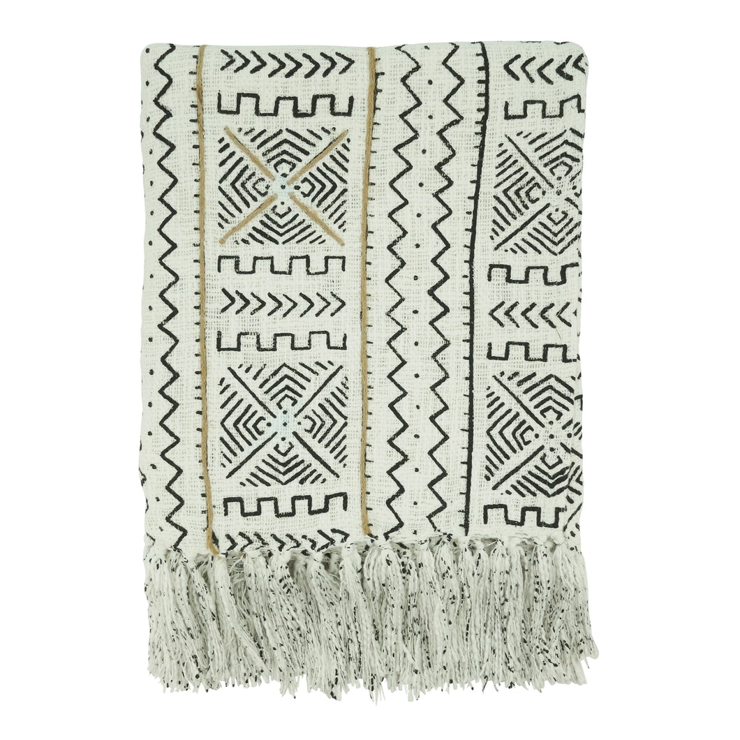 Mudcloth Throw Blanket