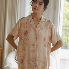 Load image into Gallery viewer, Vintage Rose Short-Sleeve Pajama Set
