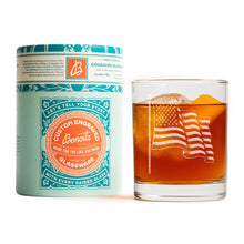 Load image into Gallery viewer, American Flag Old Fashioned Glass
