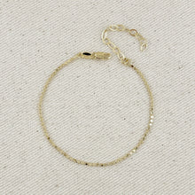 Load image into Gallery viewer, 18k Gold Filled 1.5mm Flat Dot Ball Bracelet
