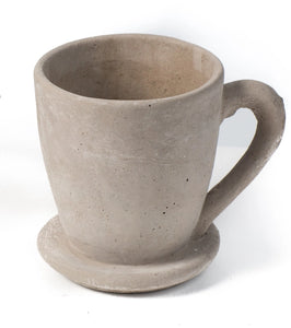 Cement Tea Mug Planter