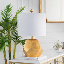 Load image into Gallery viewer, Coleford Gold Geometric Table Lamp [Online Only]
