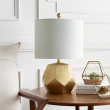 Load image into Gallery viewer, Coleford Gold Geometric Table Lamp [Online Only]
