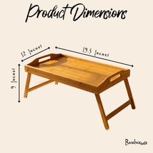 Load image into Gallery viewer, Collapsible Bamboo Bed Tray [Online Only]
