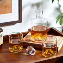 Load image into Gallery viewer, Mountain Crystal Decanter and Tumbler Set (Online Only)
