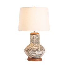 Load image into Gallery viewer, Monterey Tribal Motif Table Lamp
