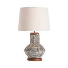 Load image into Gallery viewer, Monterey Tribal Motif Table Lamp
