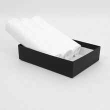 Load image into Gallery viewer, Boxed Men's Cotton Plain Handkerchiefs 3pcs Set

