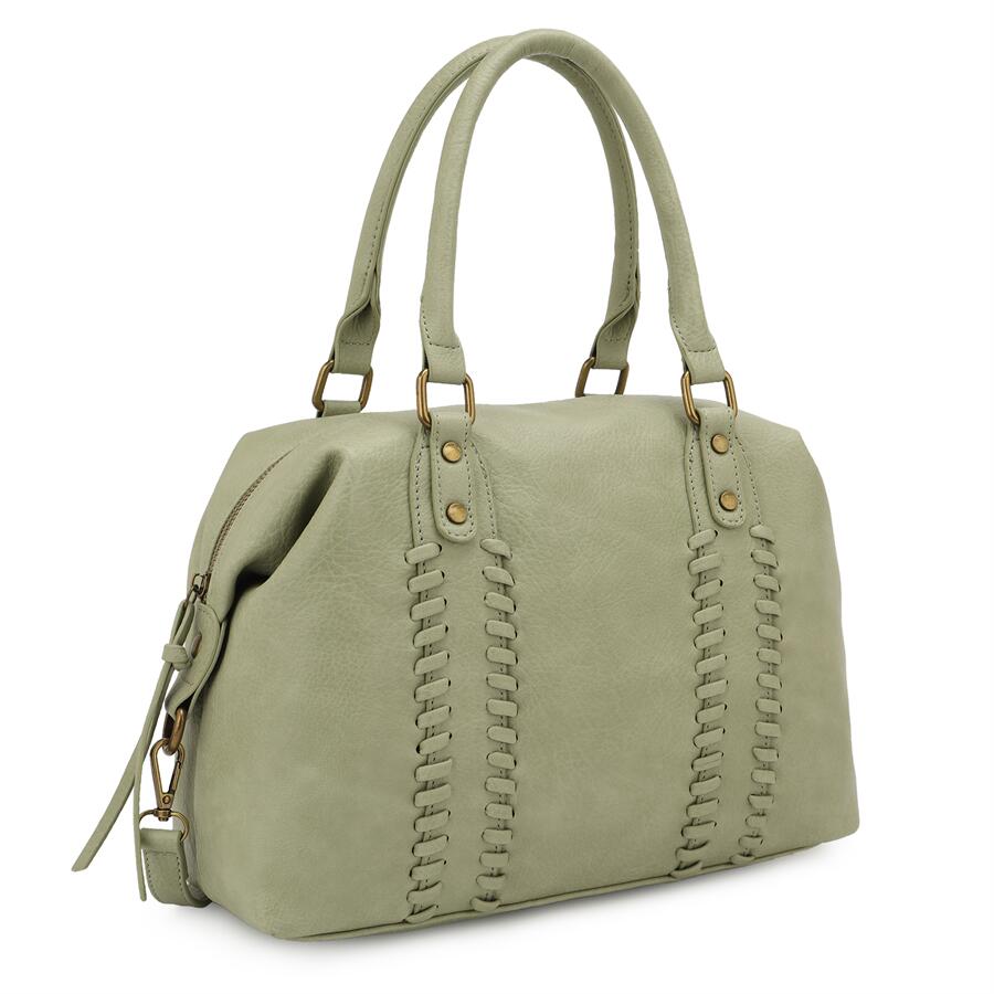 Bridget Casual Duffle Bag, Soft Distressed Vegan Leather (Various Colors)