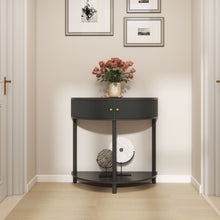 Load image into Gallery viewer, Demi Lune Console Table With 2 Storage Drawers [Online Only]
