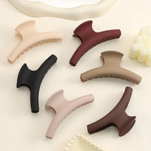 Load image into Gallery viewer, Minimalist Matte Y-Shaped Large Hair Claw Clips (Various Colors)
