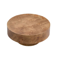 Load image into Gallery viewer, 31.49" Burl Wood Veneer Round Coffee Table [Online Only]
