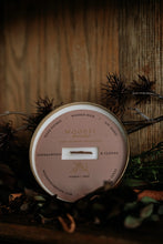 Load image into Gallery viewer, Sandalwood &amp; Cloves Solid Brass 14 oz Pure Soy Candle
