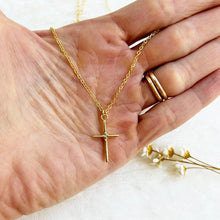 Load image into Gallery viewer, Gold Cross Necklace
