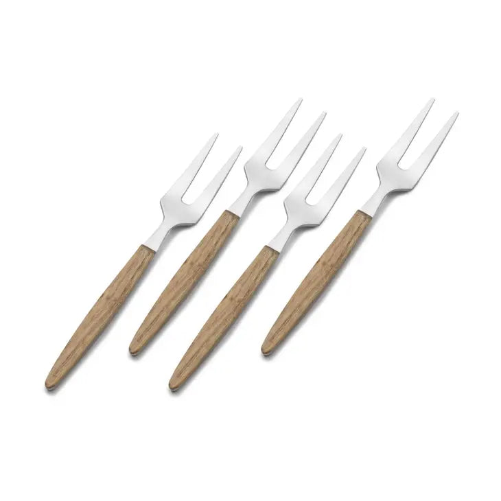 Acacia Wood Cocktail Forks