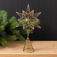 Load image into Gallery viewer, Gold Star Christmas Tree Topper
