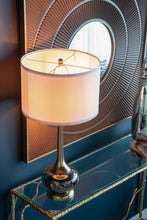 Load image into Gallery viewer, Table Lamp with Glass and Drum Shade [Online Only]
