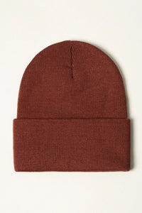 Solid Color Cuffed Beanie (4 colors)