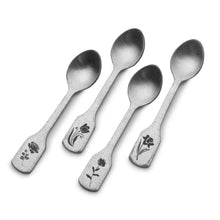 Load image into Gallery viewer, Matte Floral Appetizer Spoon

